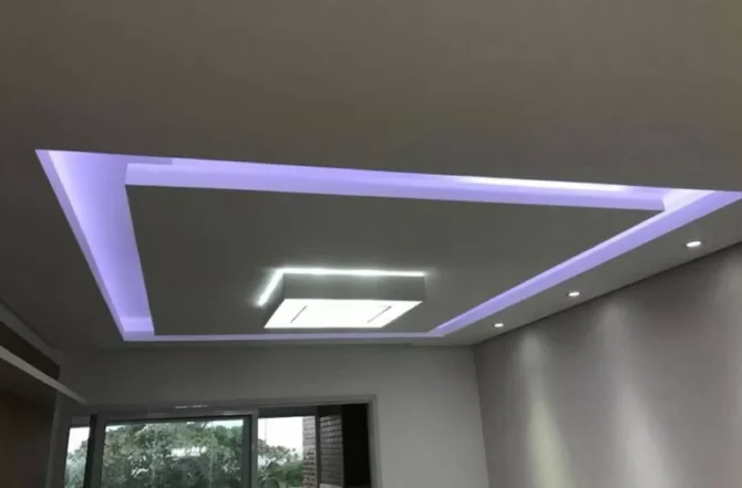 Rebaixamento de teto de gesso